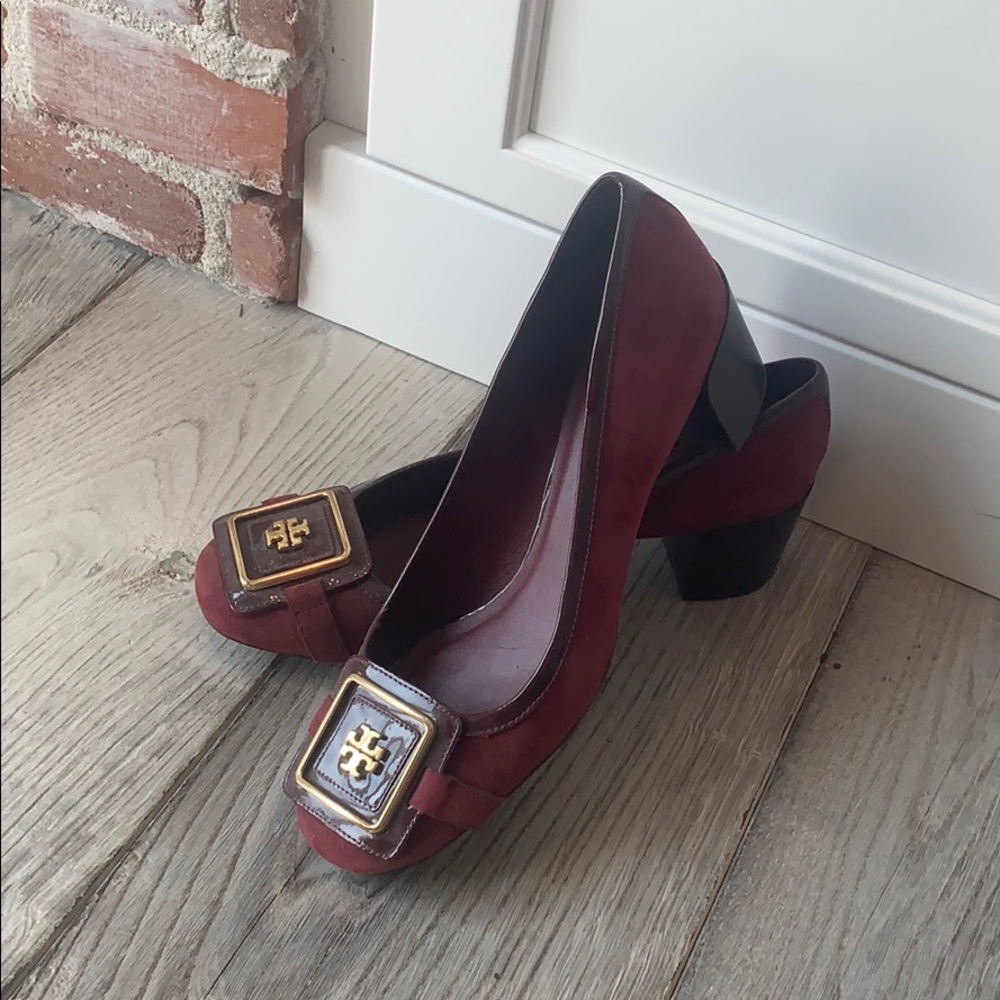 Tory Burgundy Heels